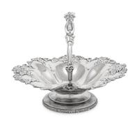 A Polish Silver-Plate Fruit Bowl