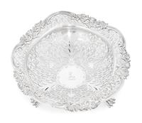 An English Silver Centerpiece Basket