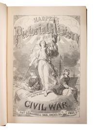 [CIVIL WAR - ART]. A group of E. Forbes, Harper's, and Frank Leslie's pictorial histories of the war, comprising: