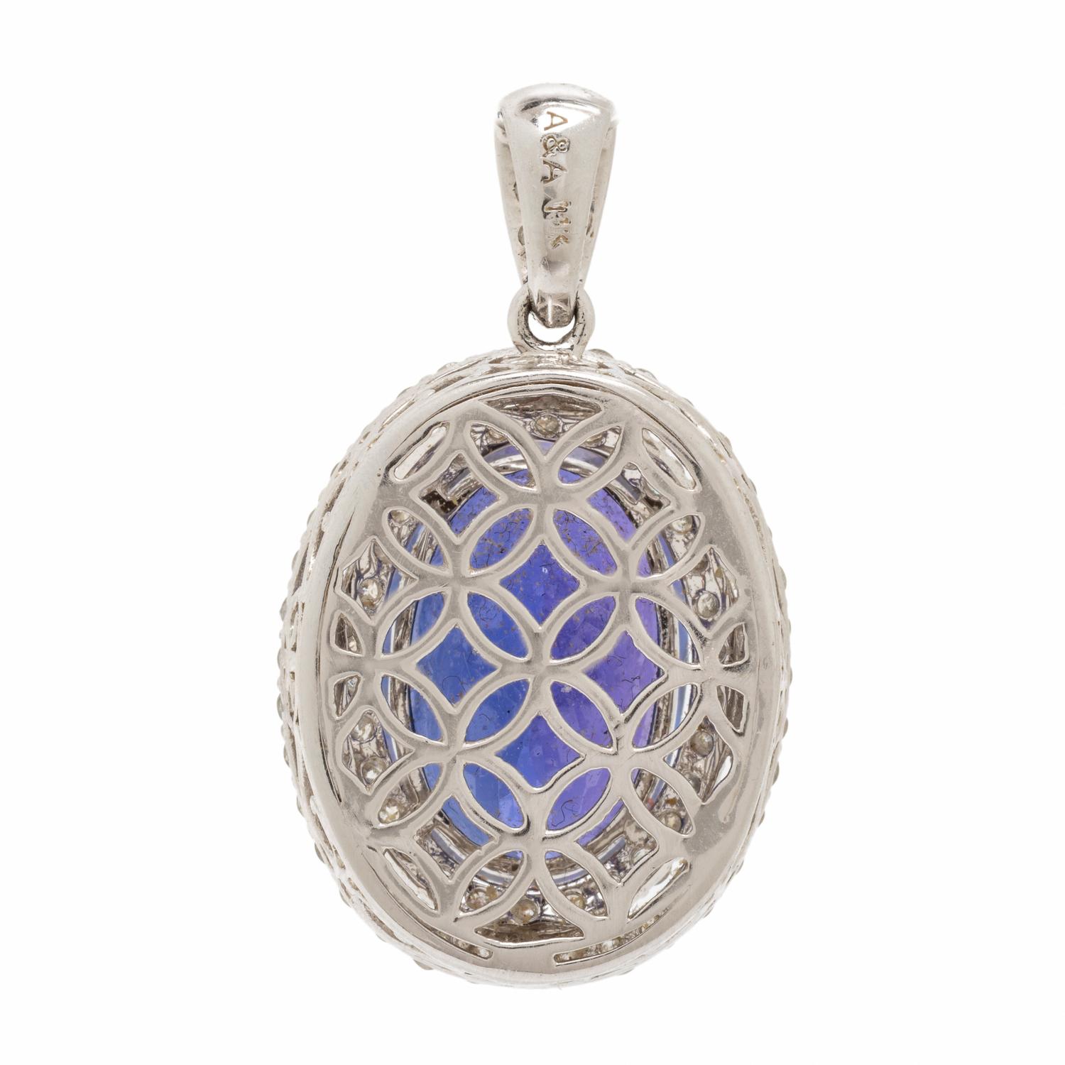 Tanzanite and Diamond Pendant