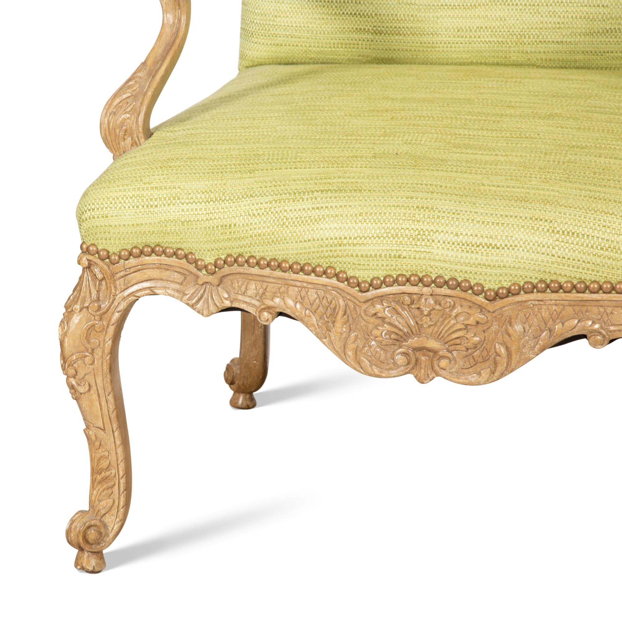 A Pair of Erika Brunson Regence Style Beechwood Fauteuils
