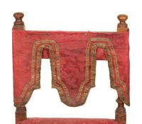 A Pair of Jacobean Style Walnut Low Chairs