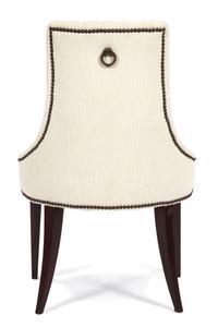 Four Contemporary Upholstered Dining Chairs Height 36 x width 23 x depth 22 inches. — 20TH CENTURY