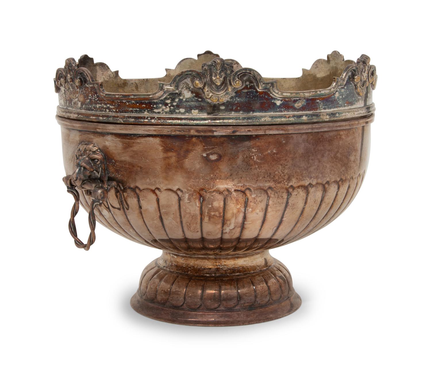 An English Silver-Plate Monteith Bowl
