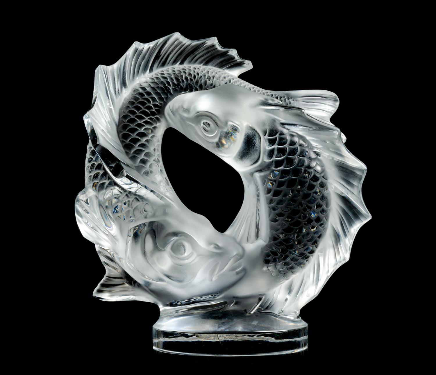 A Lalique Molded and Frosted Glass Figure