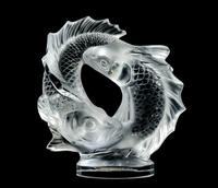 A Lalique Molded and Frosted Glass Figure
