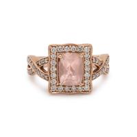 LEVIAN, MORGANITE AND DIAMOND RING