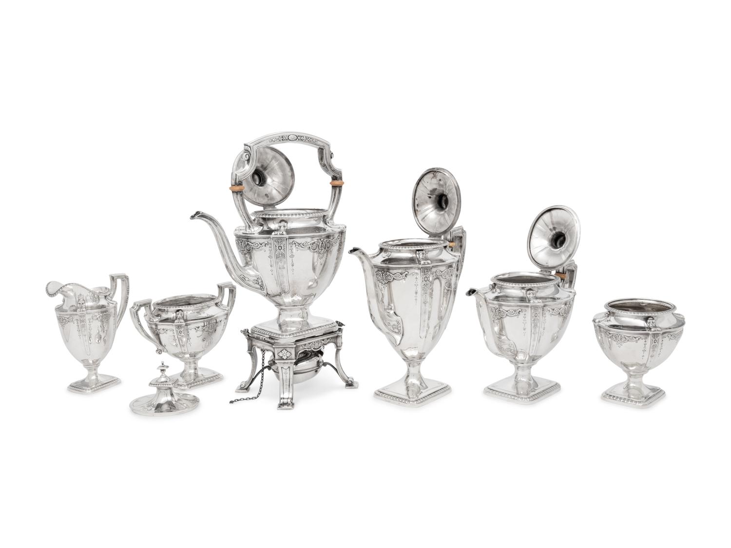 An American Silver Seven-Piece Tea and Coffee Service