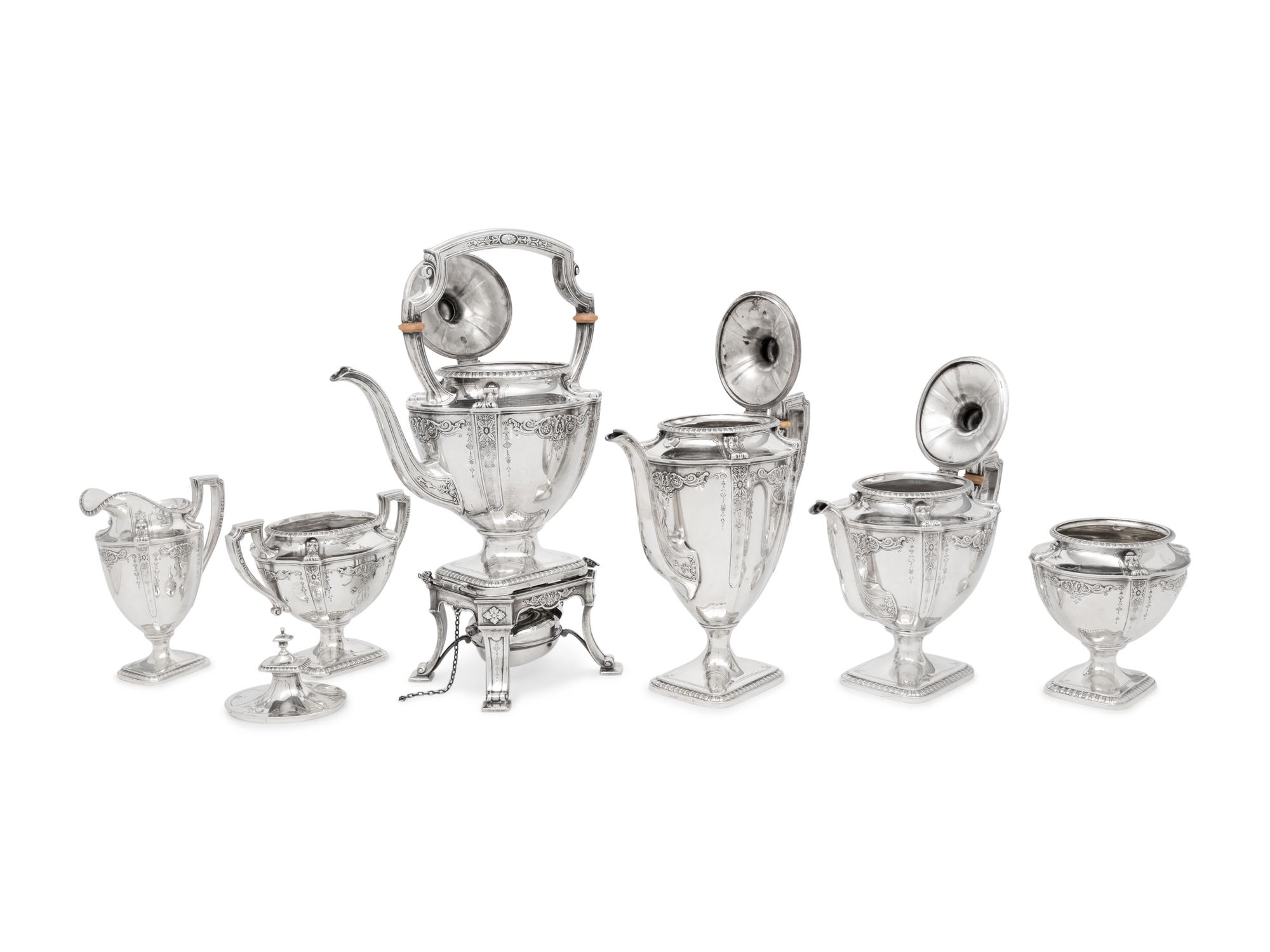 An American Silver Seven-Piece Tea and Coffee Service