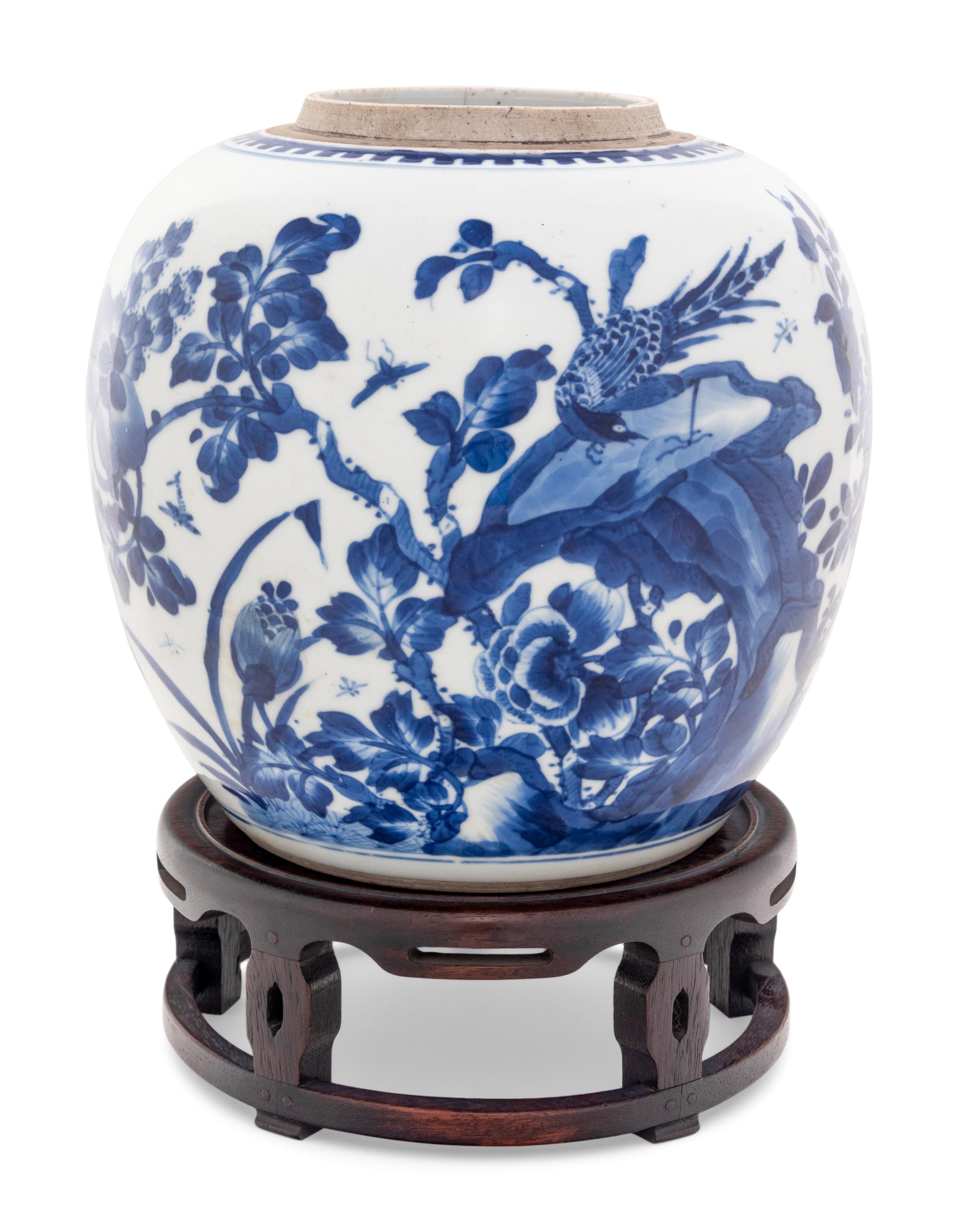 A Chinese Blue and White Porcelain Jar