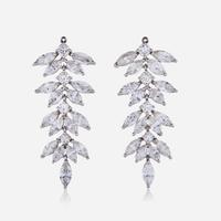 A Pair of Platinum and Diamond Earring Jackets