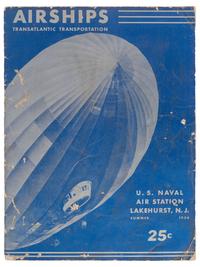 [TRANSPORTATION]. Hindenburg souvenir book signed by 5 crewmembers, including two who would die in the disaster. 1936.