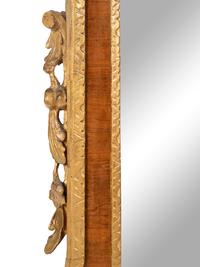 A George II Parcel Gilt Walnut Mirror