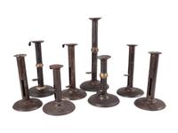 Eight Sheet Tin Hogscraper Candlesticks