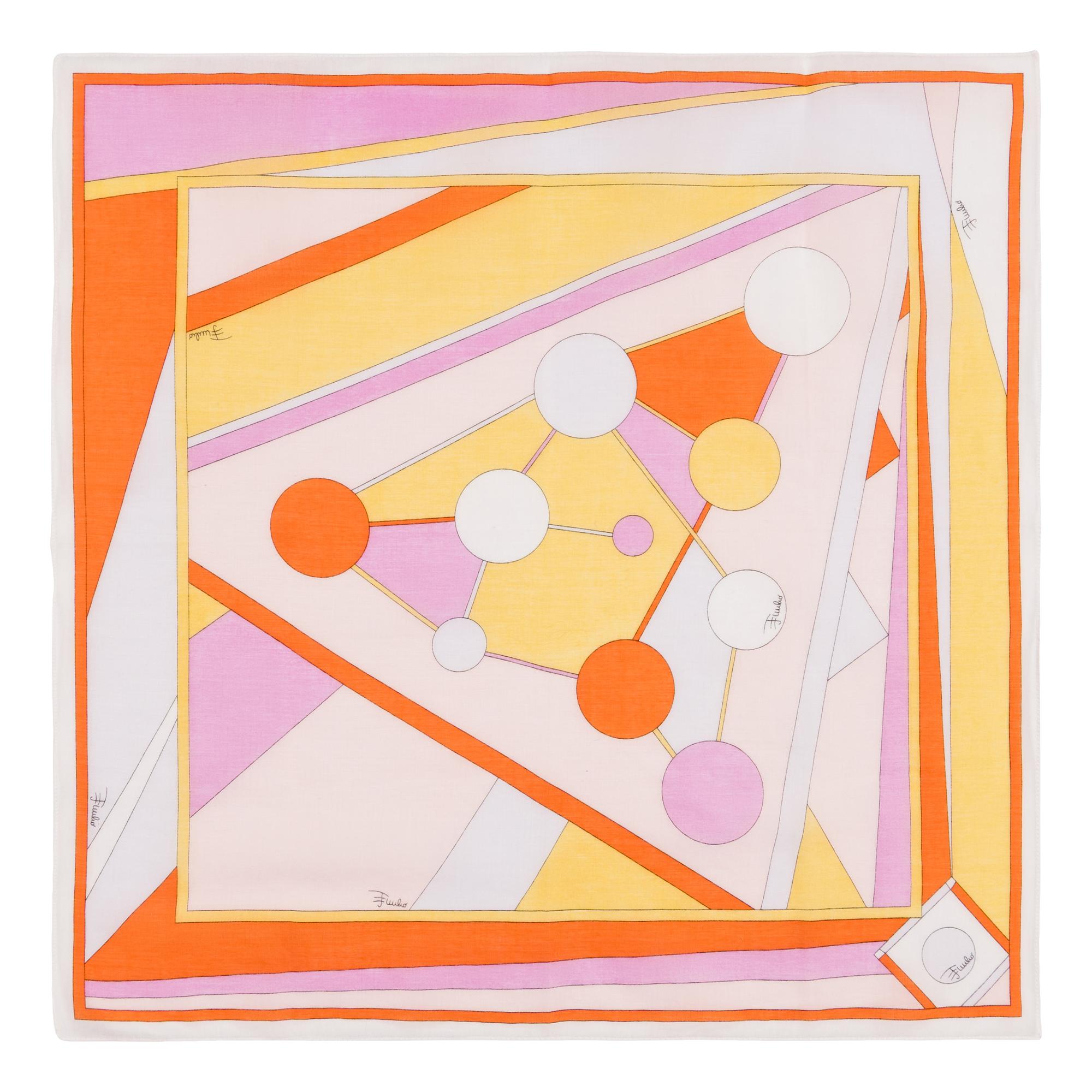 Pucci & Leonard; Lot of Eight Scarves, Handkerchiefs and Shawl