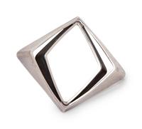 A Modernist Sterling Silver 'Amphi' Brooch, Odvar Pettersen for Plus Norway Designs,