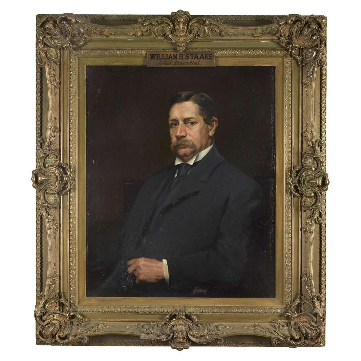 Albert Rosenthal (1863-1939) Portrait of William H. Staake (1846-1924)