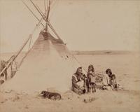 NOTMAN, William (1826-1891), photographer. Photograph of a Blackfoot family.