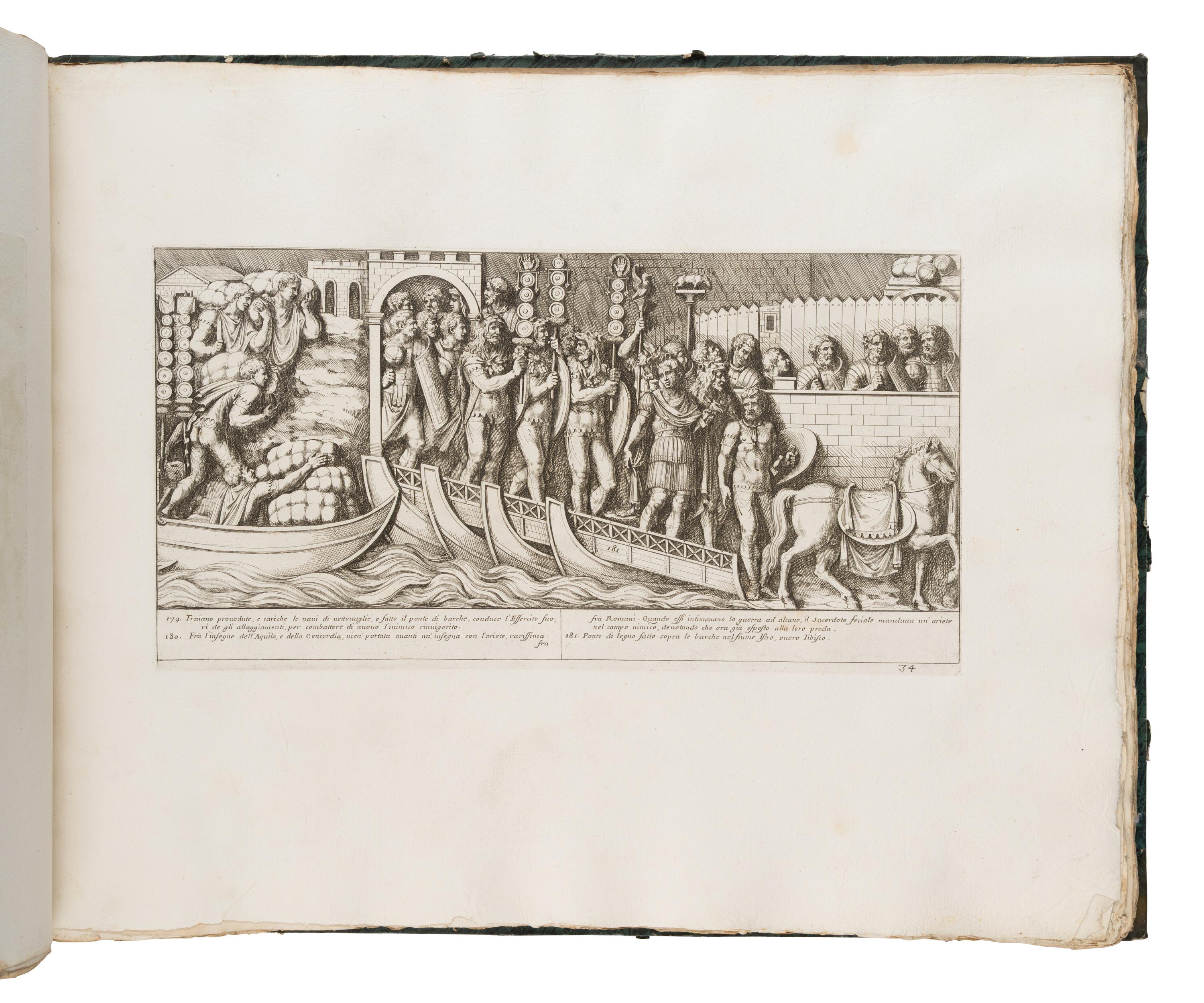 Bartoli, Pietro (1615-1700). Colonna Traiana, eretta dal senato, e popolo romano all'imperatore Traiano Augusto nell suo foro in Roma . Rome: Giovanni Giacomo de Rossi, n.d. [ca 1673].