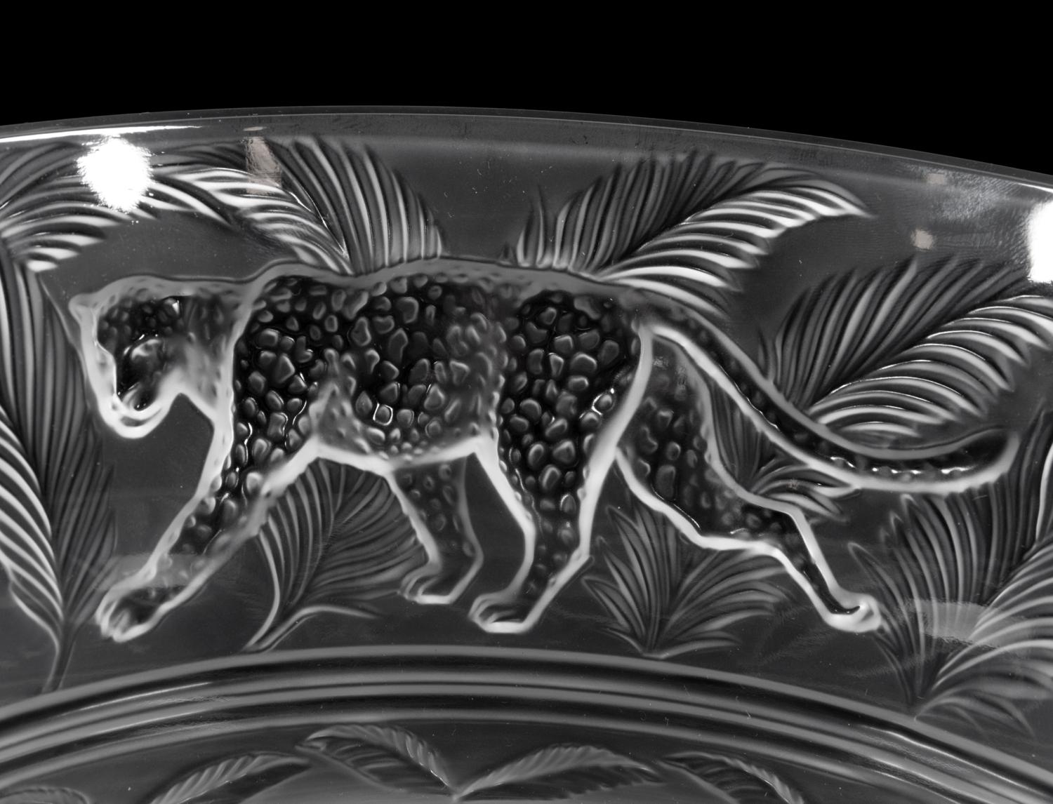 A Lalique Jungle Bowl