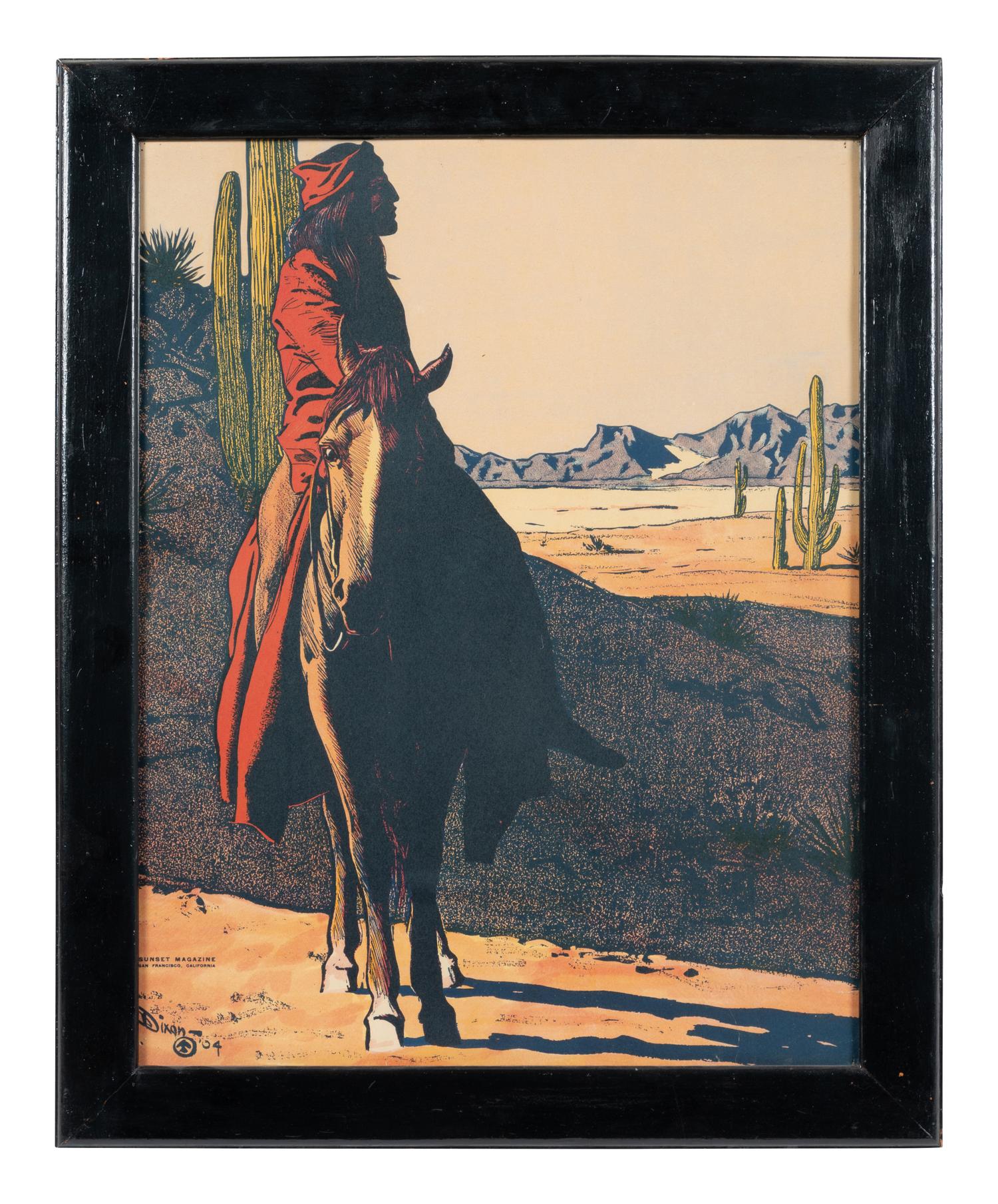 A Maynard Dixon Sunset Magazine Print