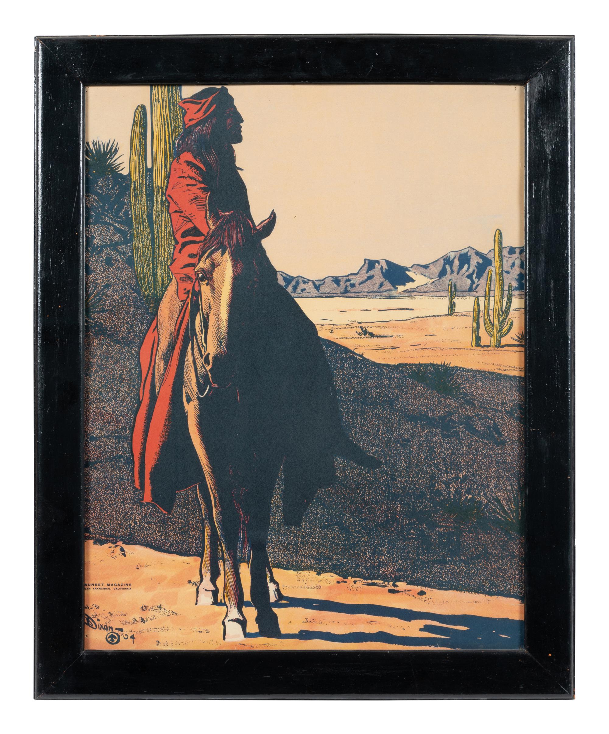 A Maynard Dixon Sunset Magazine Print