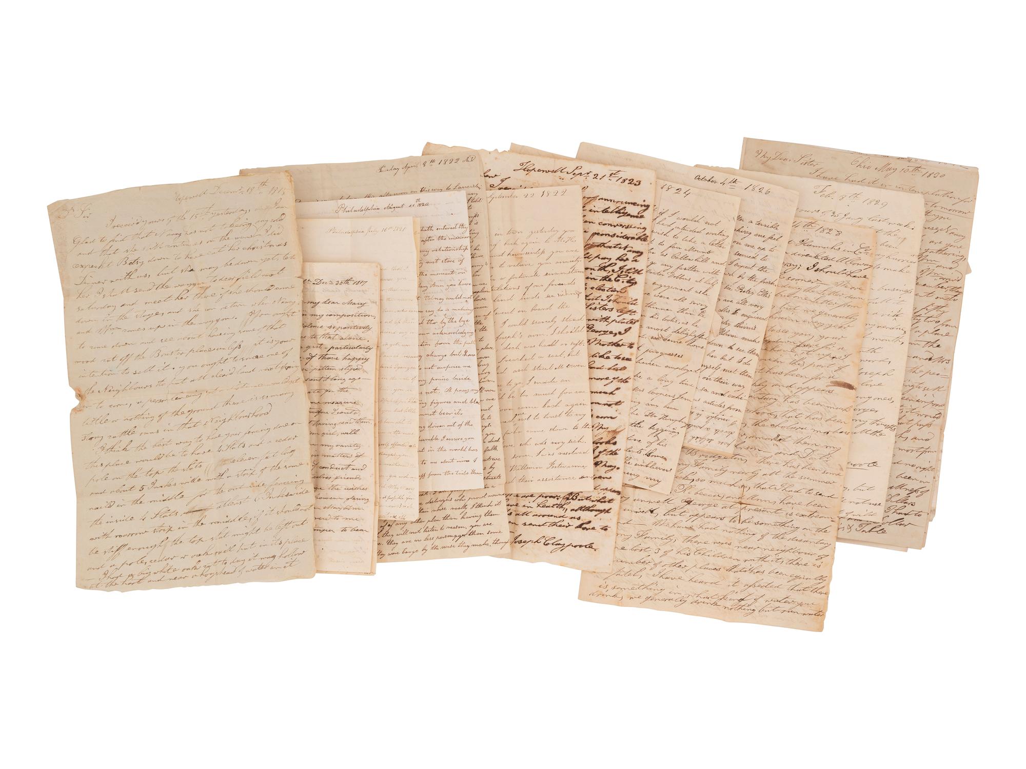 [WESTERN AMERICANA -- CIVIL WAR -- LINCOLN]. Papers of Captain Joseph Claypoole Clark, 4th US Light Artillery, Battery E, WIA Antietam, including frontier and Civil War correspondence, photography, and appointment signed by Lincoln as President.