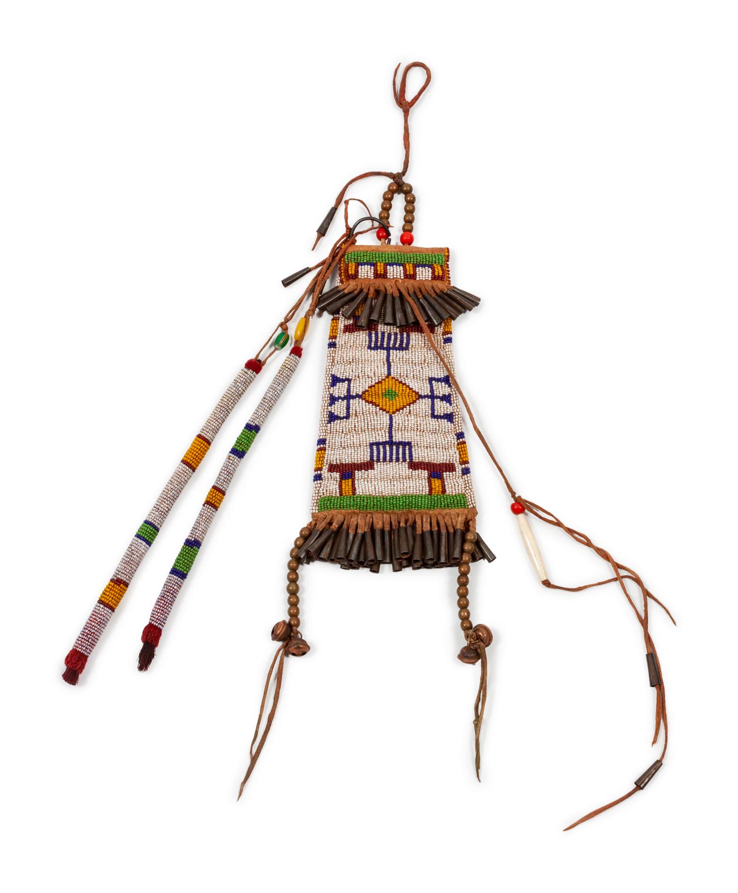 Southern Plains Beaded Hide Strike-a-Light Case