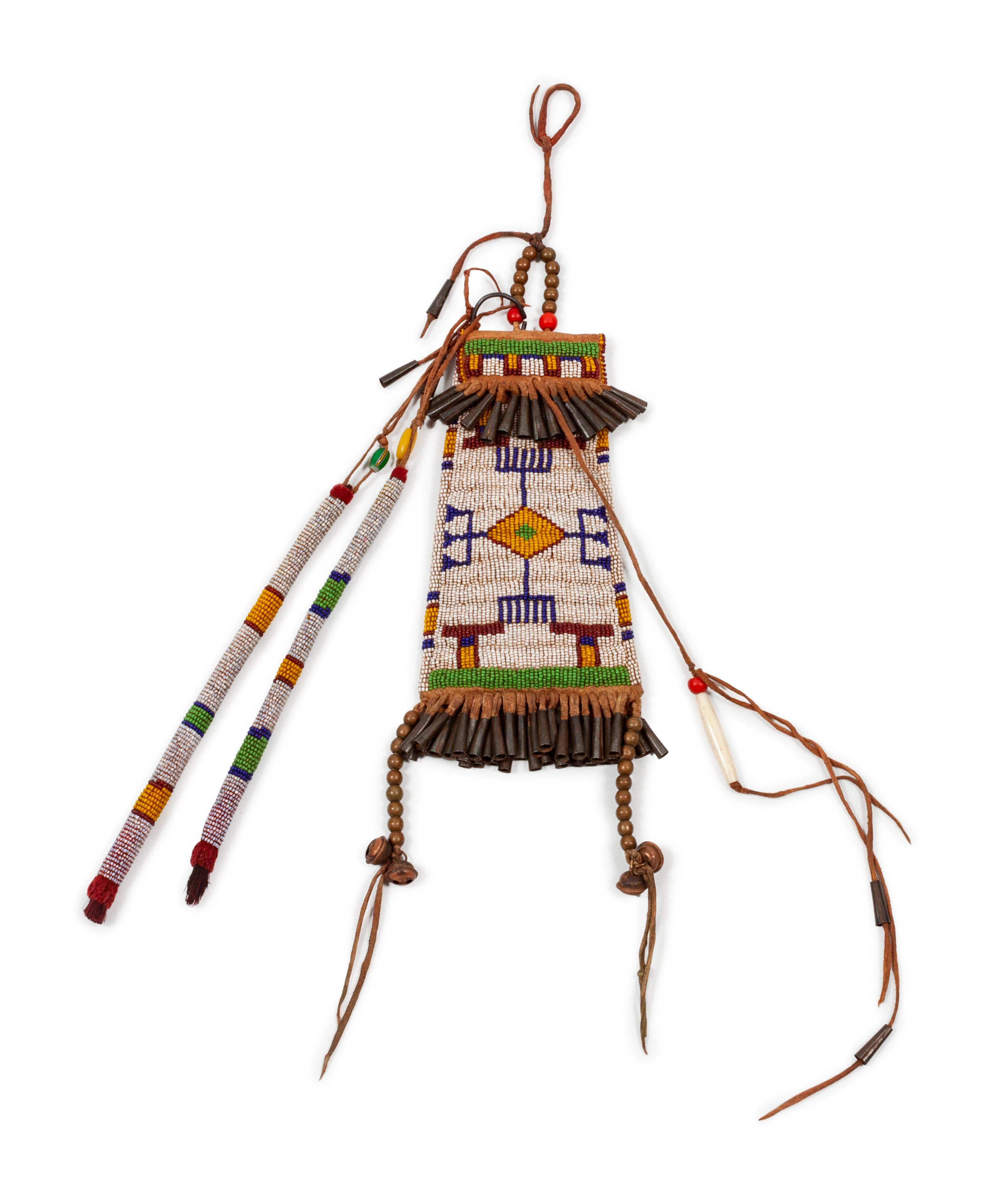 Southern Plains Beaded Hide Strike-a-Light Case
