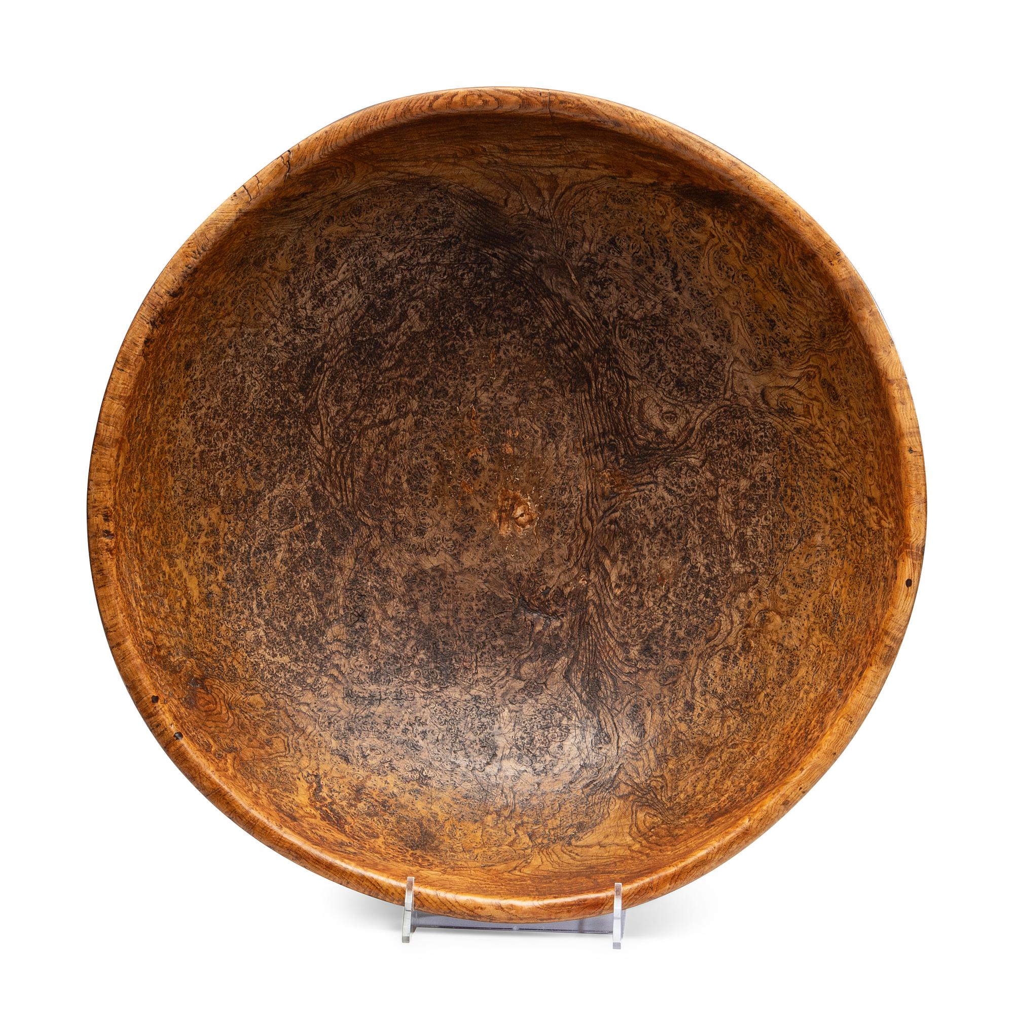 A Large Burl Maple or Ash Bowl