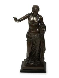A Continental Patinated Bronze Figure of a Roman Goddess — EARLY 20TH CENTURY