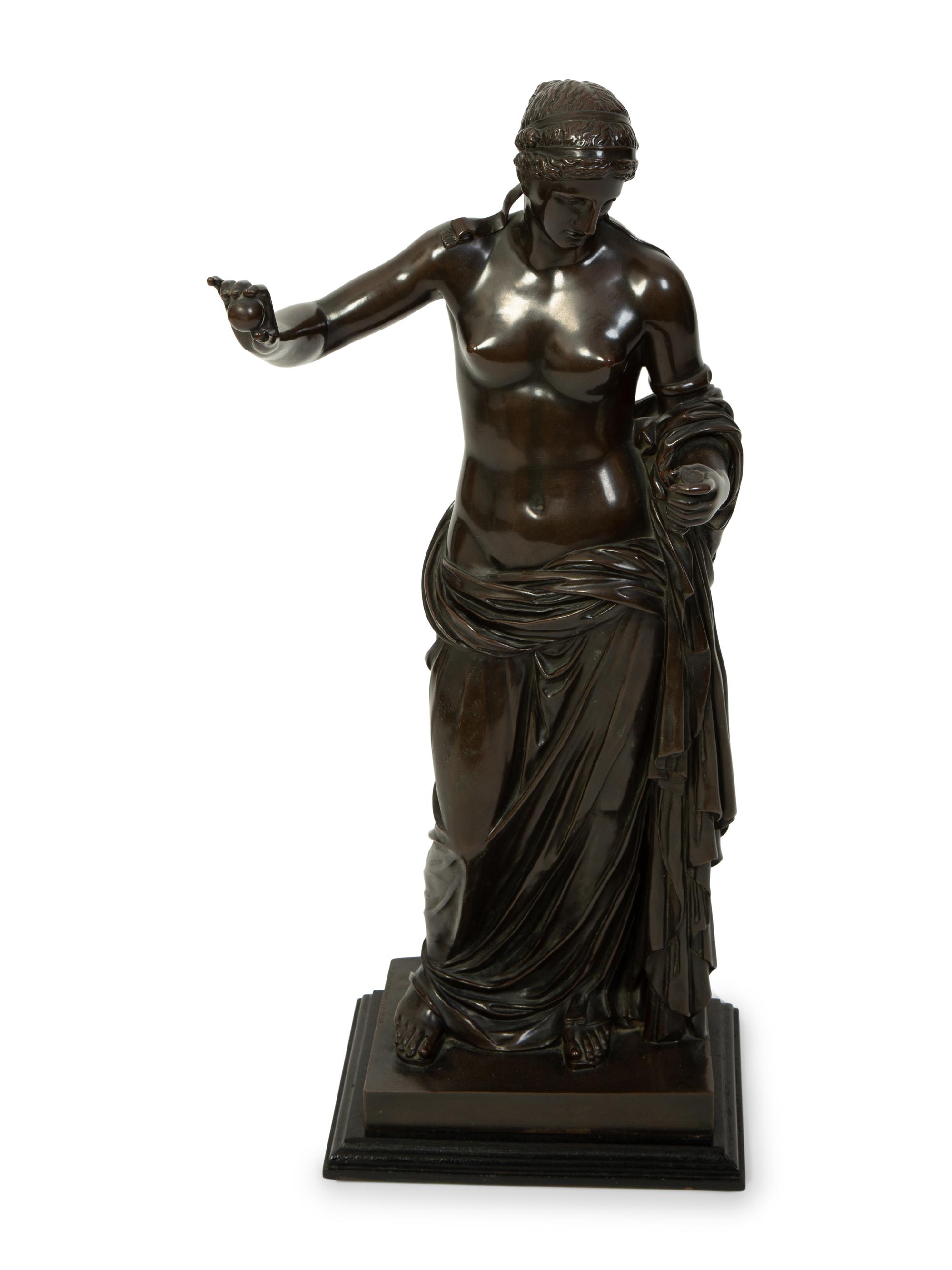 A Continental Patinated Bronze Figure of a Roman Goddess — EARLY 20TH CENTURY