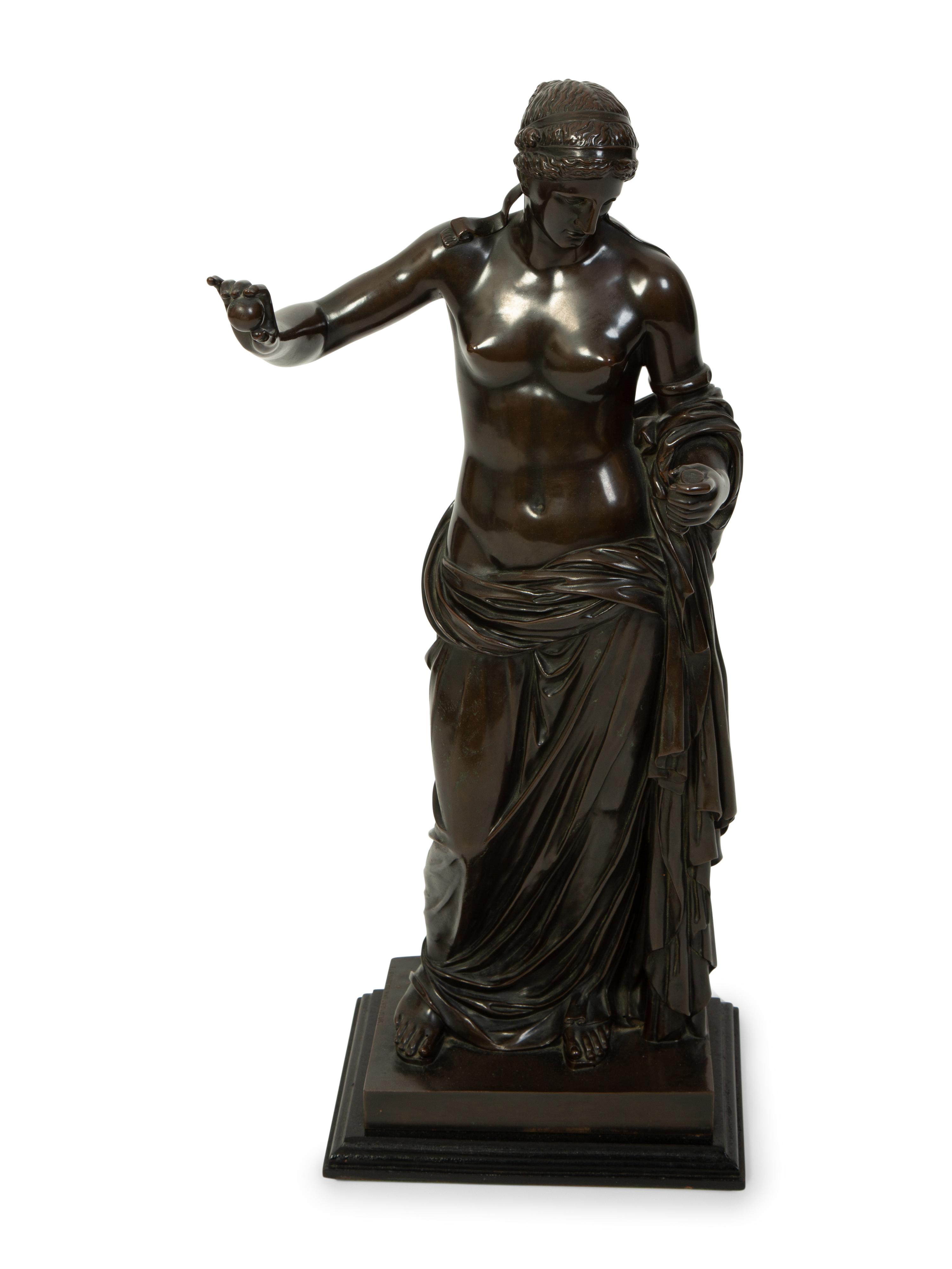 A Continental Patinated Bronze Figure of a Roman Goddess — EARLY 20TH CENTURY