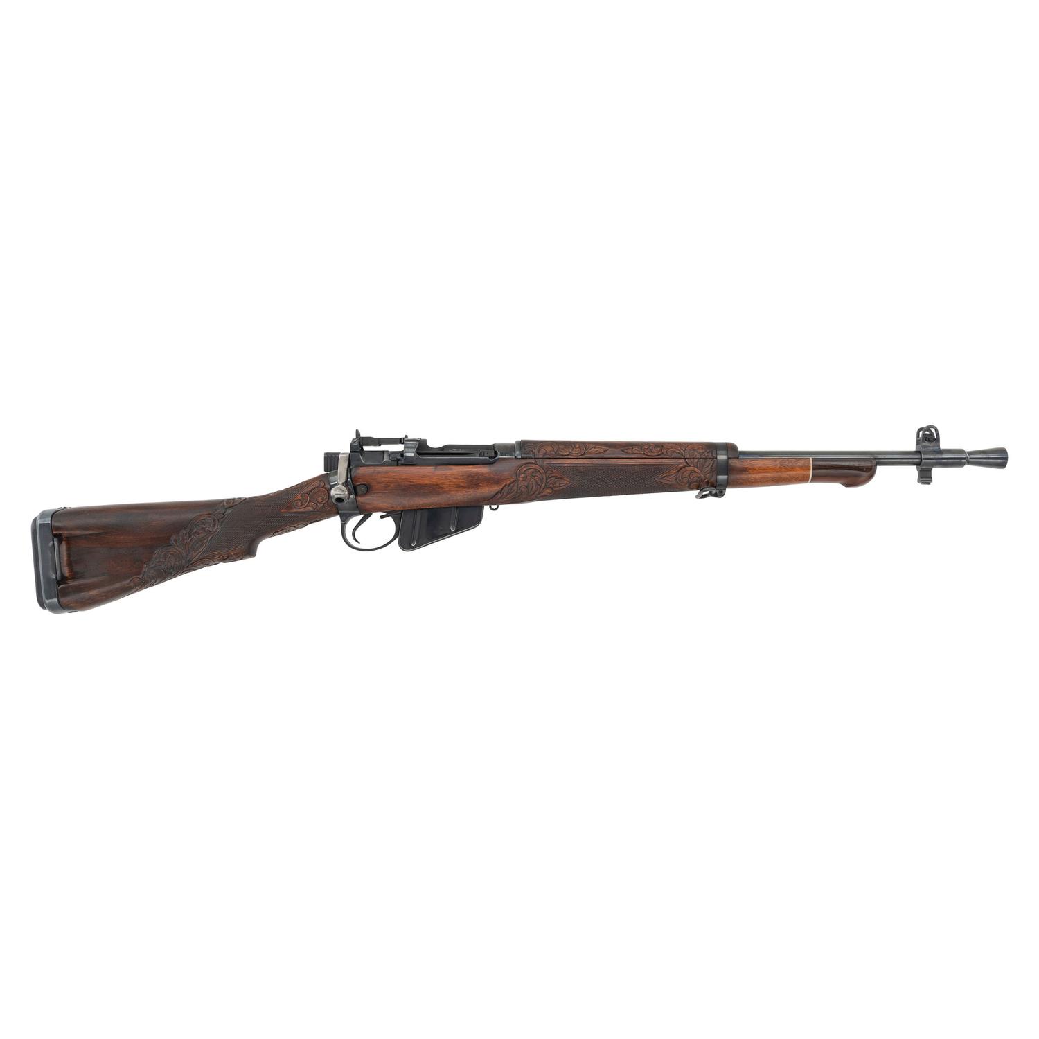 *Enfield No. 5 Jungle Carbine with Custom Carved Stock and Blued Finish