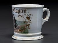 A Cyclist's Porcelain Shaving Mug