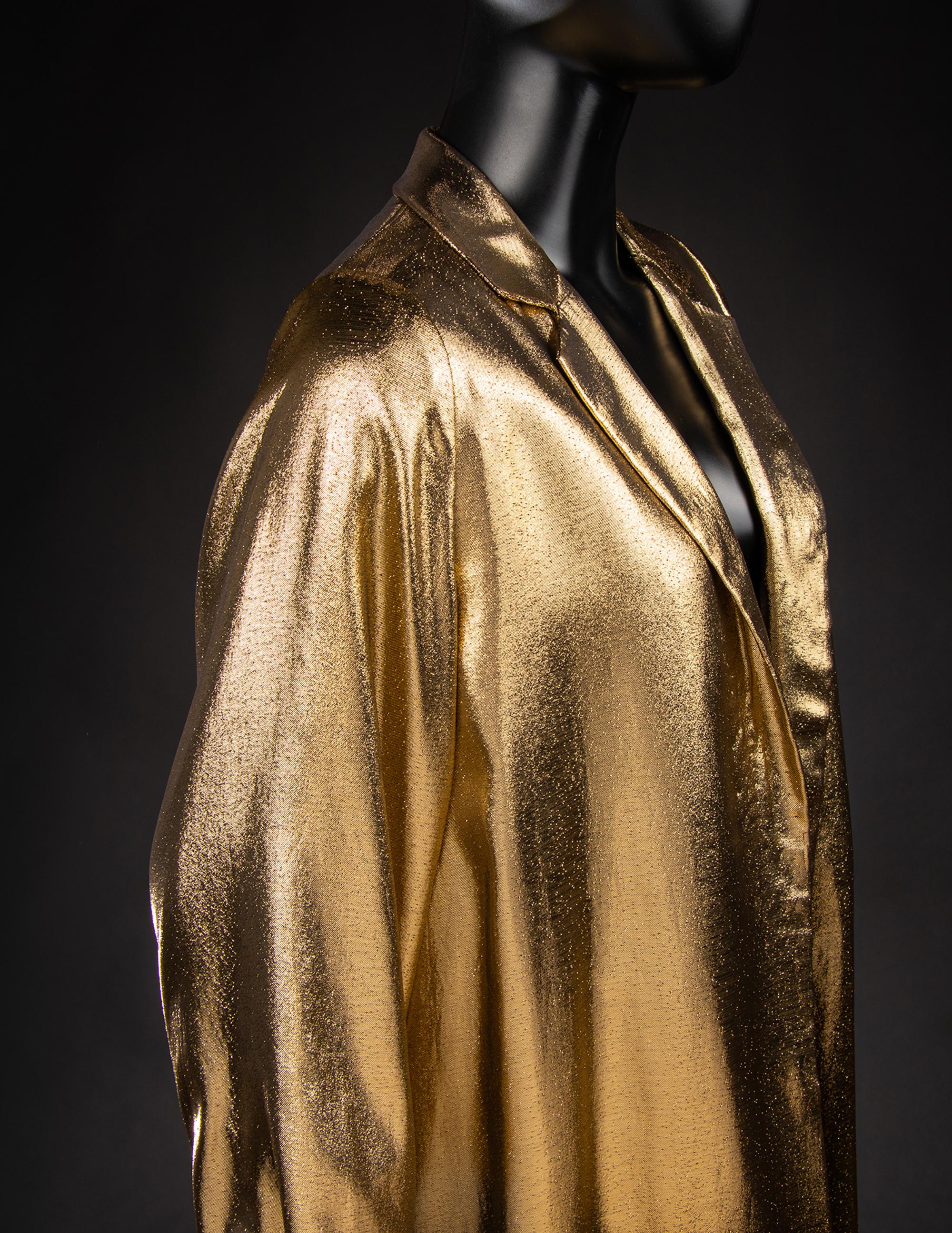 Christian Dior Haute Couture Lamé Long Jacket