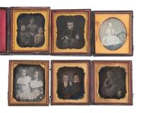 [EARLY PHOTOGRAPHY]. 20 sixth plate daguerreotypes featuring young boys and groups of siblings.