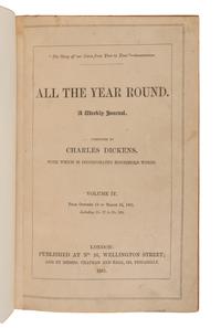 DICKENS, Charles (1812-1870). [ Great Expectations from All the Year Round ]. All the Year Round. London: Chapman & Hall, 1860-1861.