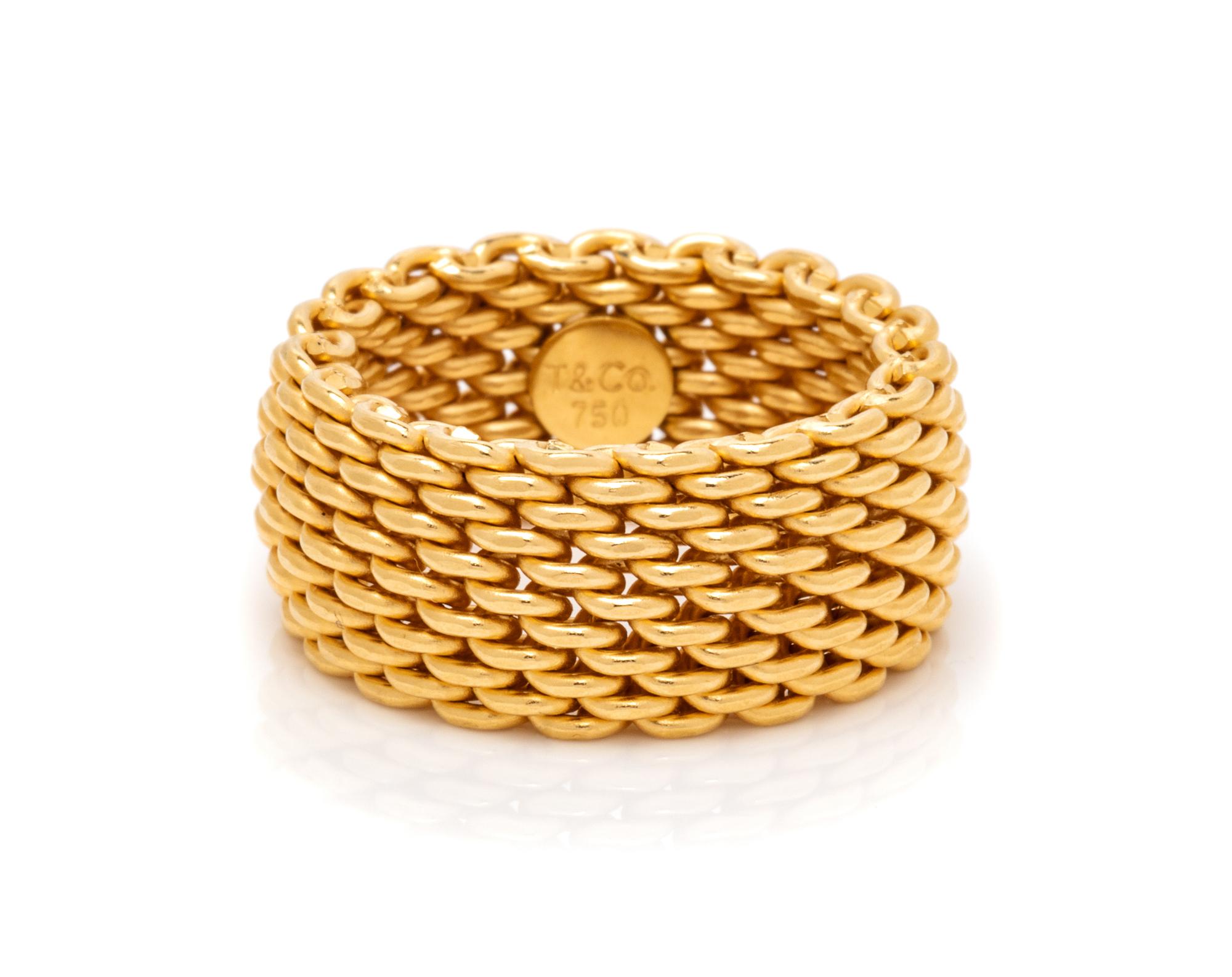 An 18 Karat Yellow Gold 'Somerset' Ring, Tiffany & Co. 8.30 dwts.