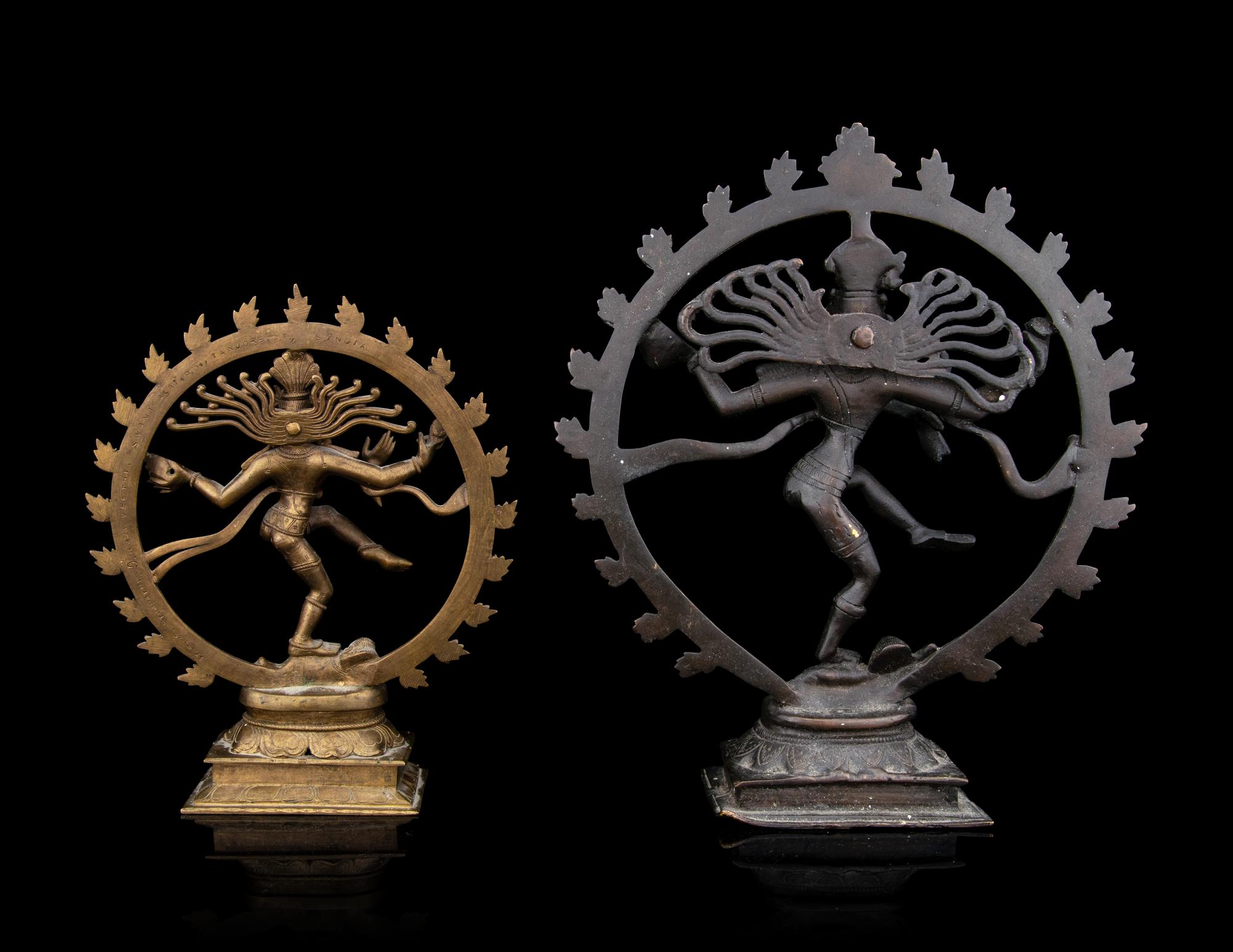 Two Indian Bronze Dancing Figures