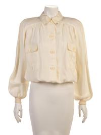 Four Designer Shirts: Two Valentino, One Ungaro, One Hanae Mori, 1980-90s