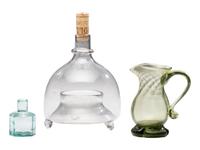 [AMERICANA]. A trio of glass vessels, comprising: