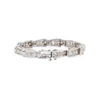 RETRO, WHITE GOLD AND DIAMOND BRACELET