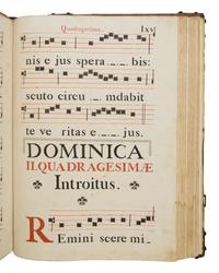 JEAN-DENIS CHANDORA (scribe), style of (active Paris, 1780-1844) Gradual, in Latin, stenciled manuscript on paper [France, Paris, c. 1820]
