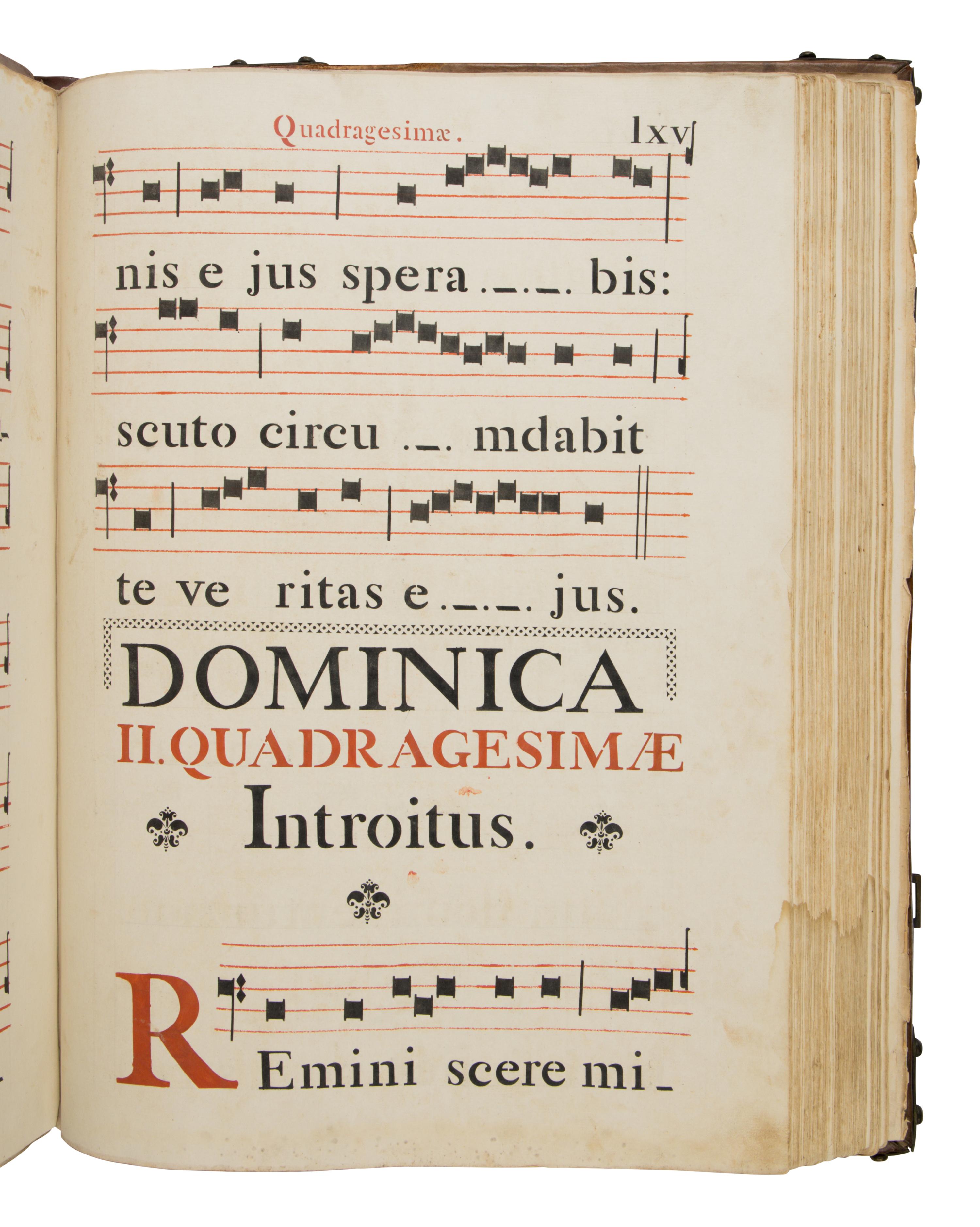 JEAN-DENIS CHANDORA (scribe), style of (active Paris, 1780-1844) Gradual, in Latin, stenciled manuscript on paper [France, Paris, c. 1820]