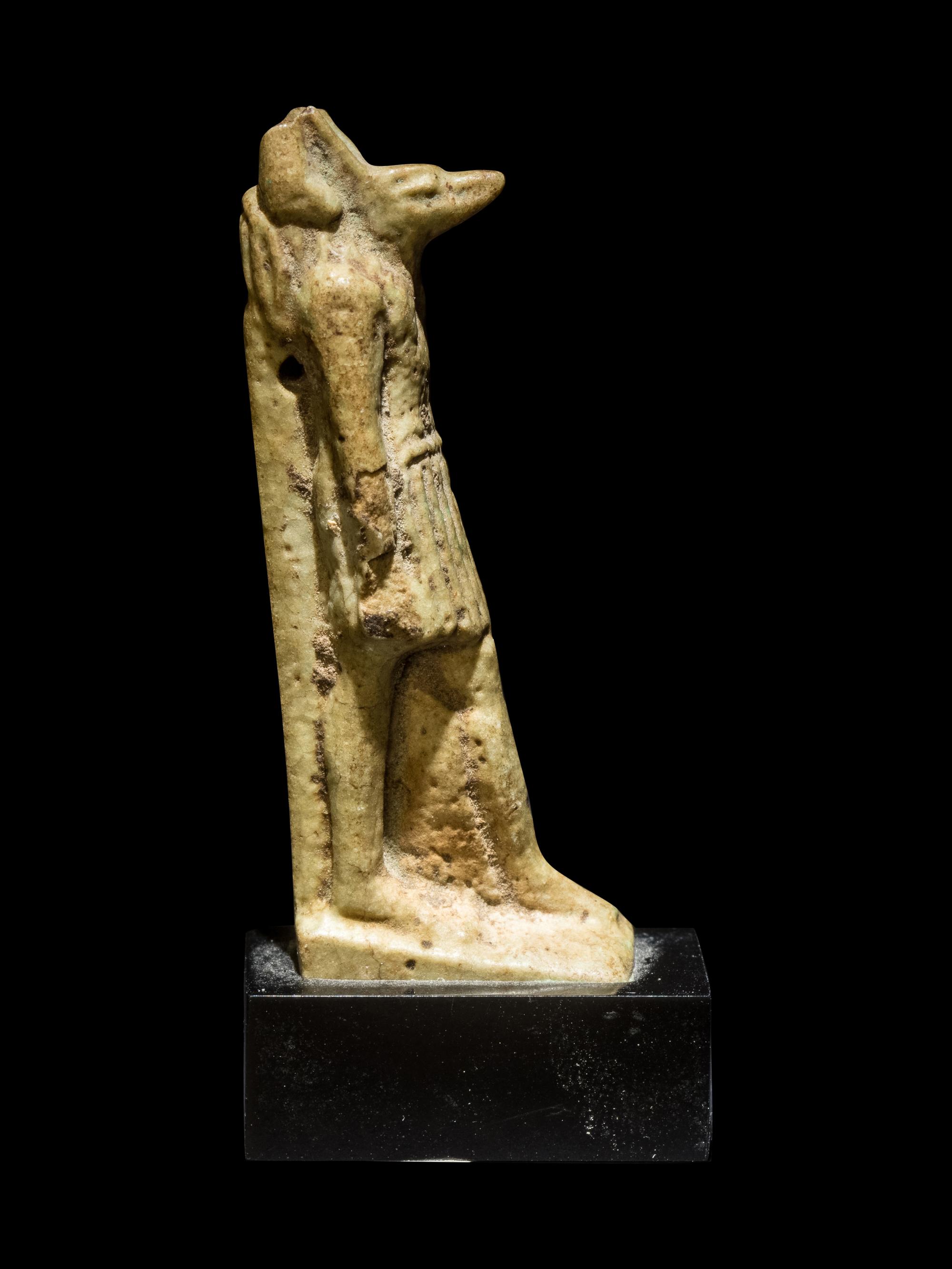 An Egyptian Faience Anubis