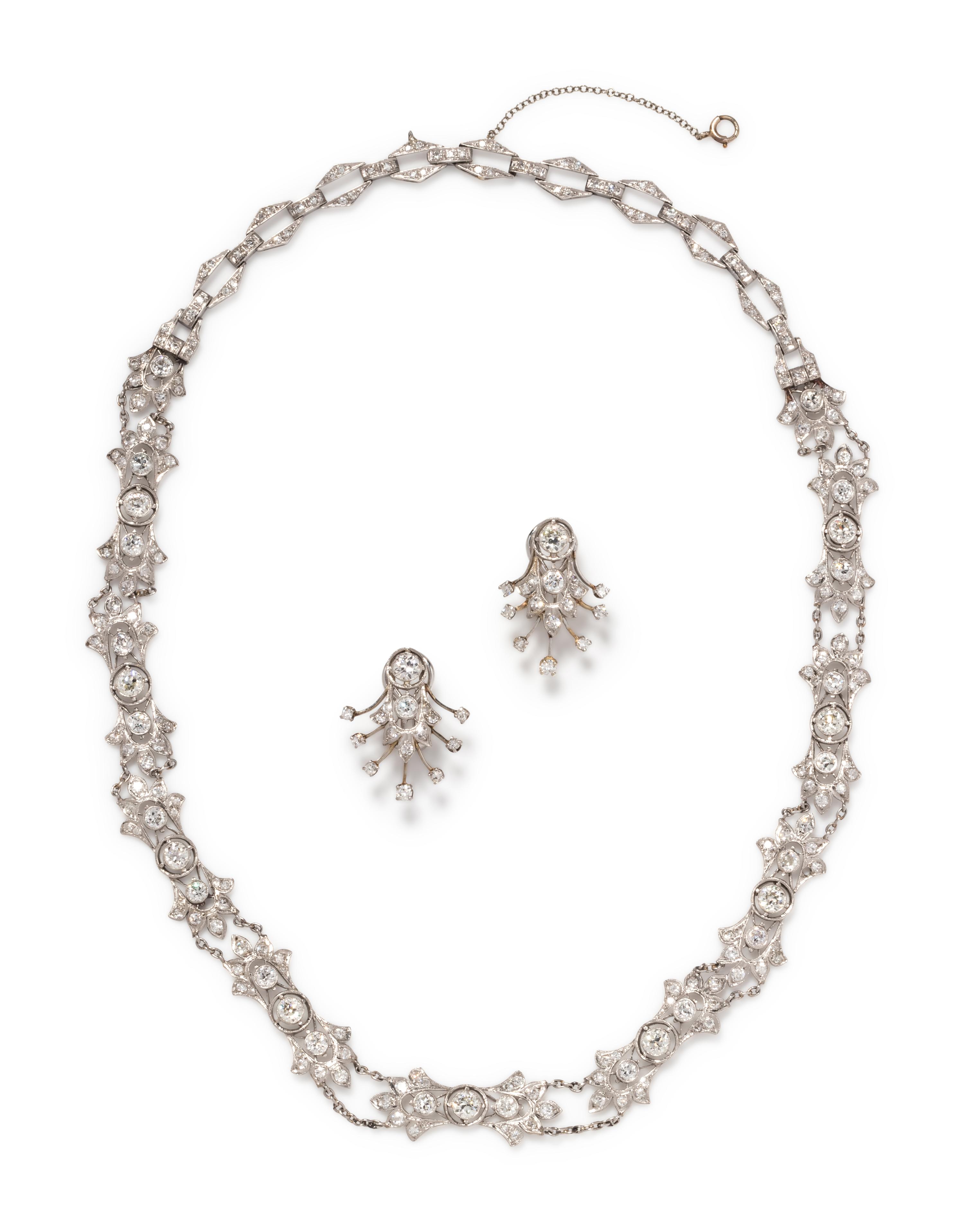 EDWARDIAN, DIAMOND SET