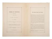 [LINCOLN FUNERAL]. Broadside and program for Lincoln funeral services held in Newburyport and Cambridge, Massachusetts. 19 April 1865.