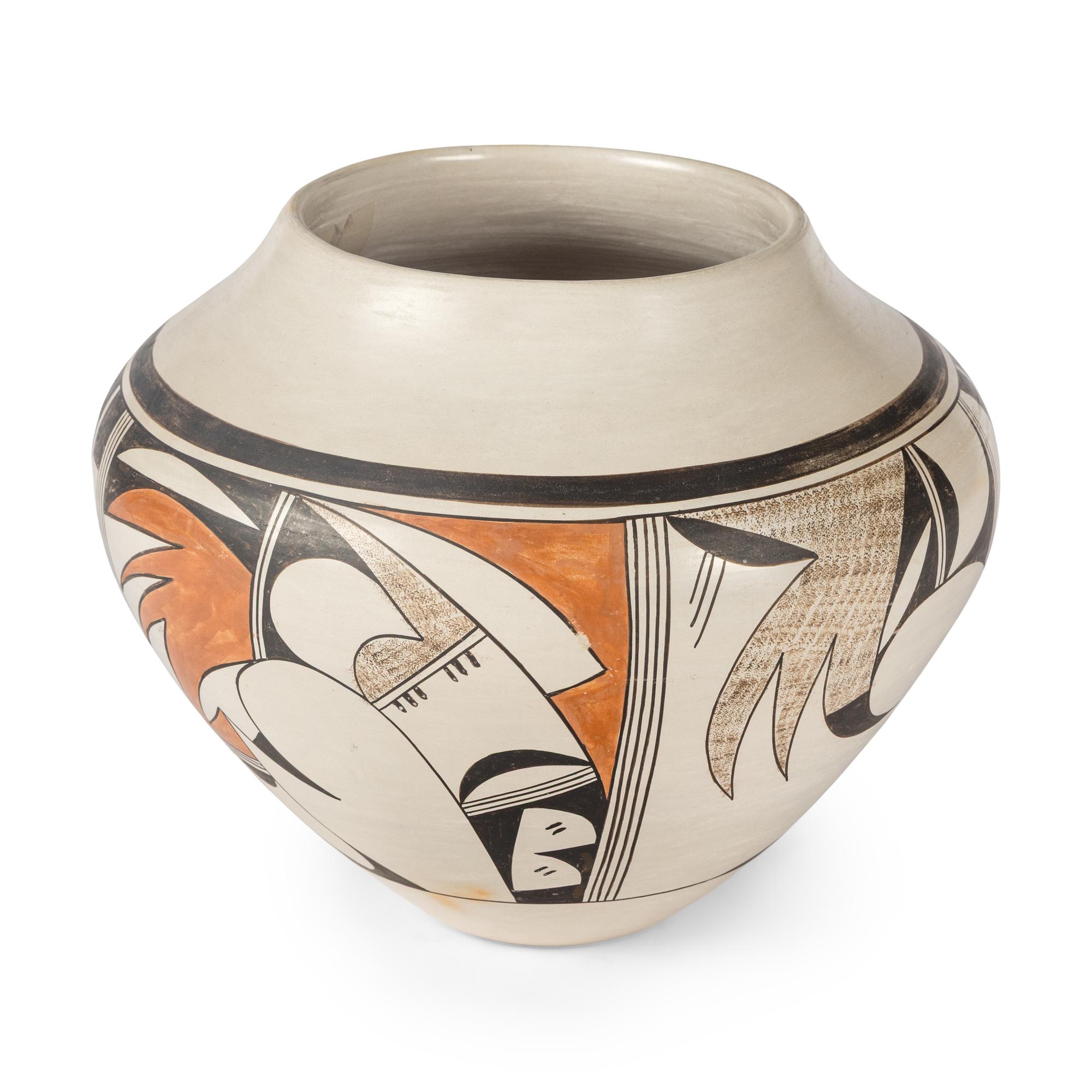 Joy Navasie (Hopi-Tewa, 1919-2012) — Polycrome Pottery Jar