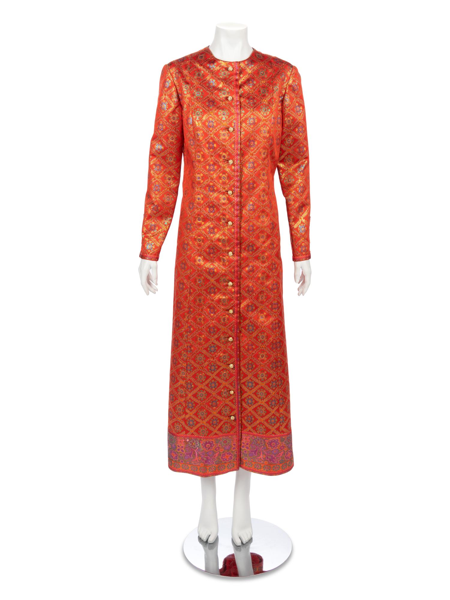Oscar de la Renta Vintage Red Coat, 1960-70s
